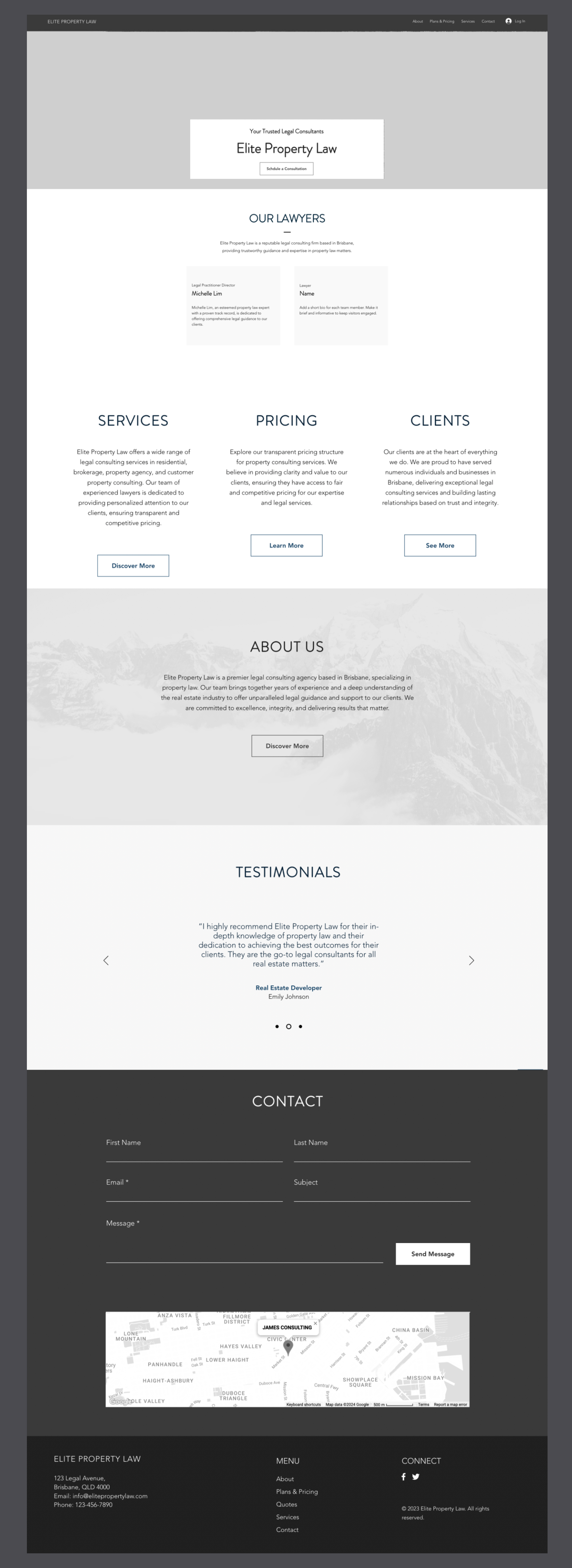 Elite Lo-Fi Wireframes